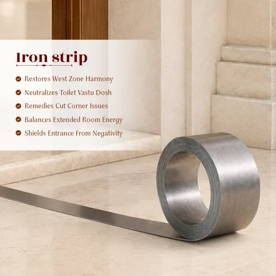 Iron Vastu Strip for West & West-South-West Vastu Correction Iron Vastu Strip for West & West-South-West Vastu Correction